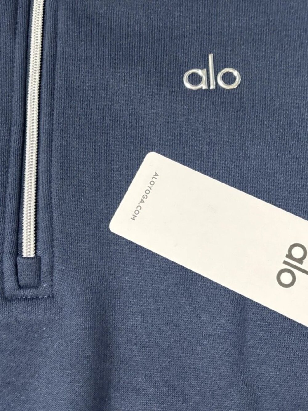 Alo Yoga Accolade Quarter Zip Pullover Navy Women's XL NWT - Picture 6 of 6